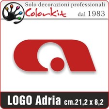 Adesivo Adria cm.22,1x8,2  per camper Vision e altri - by Colorkit-Cod.001760