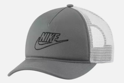 RARE NEW Nike Classic99 Futura Trucker Snapback Hat Cap Smoke Gray  DC3984-084 - Main Image