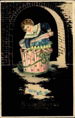 Gruss GEBURTSTAG Birthday Postcard 1912 gelaufen ab FORST Lausitz n/ Wittenberg