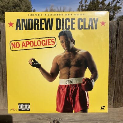 Rare NEW SEALED HTF Andrew Dice Clay NO APOLOGIES Laserdisc Laser Disc 