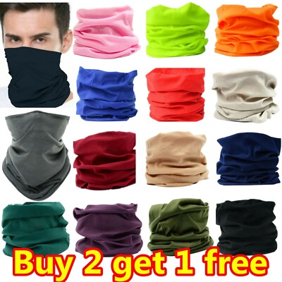 Frauen Herren Gesicht Halswärmer Maske Schlauchschal Biker Ski Schlauch Hijab Bandana Stirnband Kappe