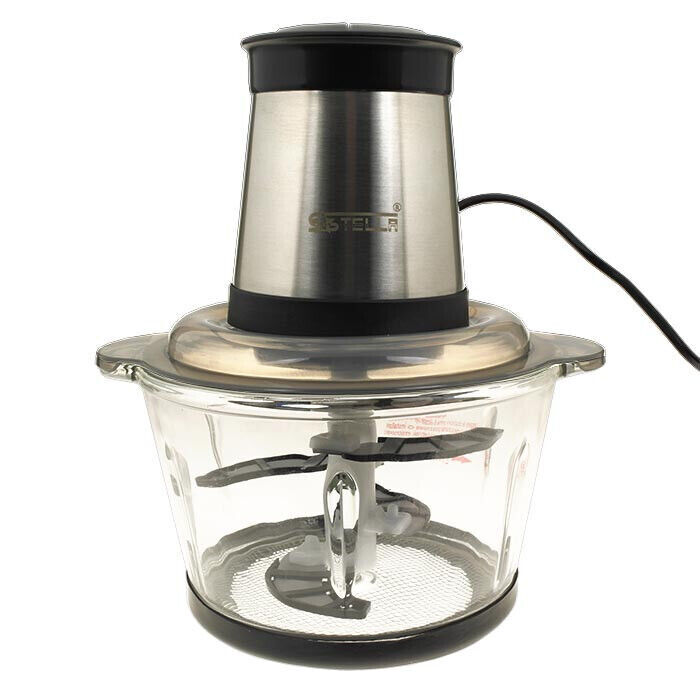 Lebensmittel Zerkleinerer Küchenmaschine 1,8 L Schnellschneider Glasschale 030