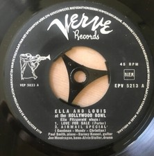 Ella Fitzgerald And Louis Armstrong Concert At The Hollywood Bowl EP Verve