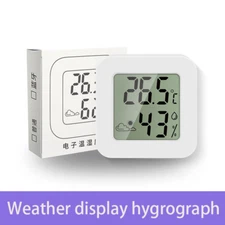 2PCS Mini LCD Digital Indoor/Outdoor Thermometer Hygrometer Humidity Meter Nice