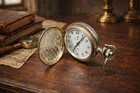 Aerowatch Swiss Made Sterling Silver 925 Hunter Pocket Watch 21g Working t80