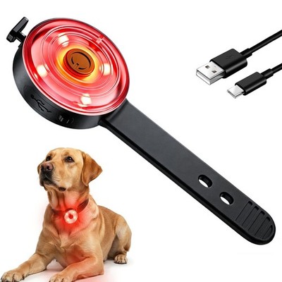 Pro Dog Light IPX7 Waterproof, USBC Rechargeable 4Color Steady/Flashing Dog L...