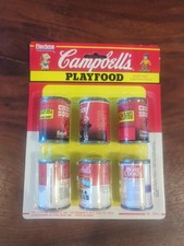 Vintage 1989 Playtime Campbell's Playfood 6 Cans 3182