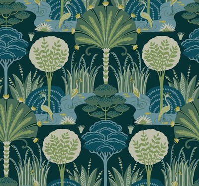 YK72123_Scott Living3 Woven, Solid, Texture Greige Mélange Fine Decor Wallpaper
