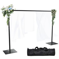 Heavy Duty Backdrop Stand 8x10 FT, Adjustable Pipe and Drape Stand, Photo Boo...