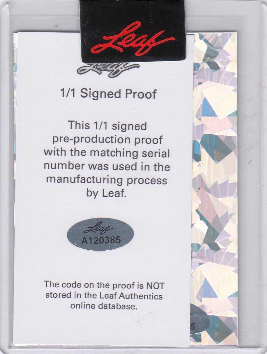 2023 Orelvis Martinez Leaf Metal Blue AUTO PRE PRODUCTION PROOF 1/1 Nationals view 2