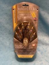 NEW MONSTER CABLE standard A/V Kit AV VIDEO 1.5m CABLE 24K Gold contact HIGH DEF
