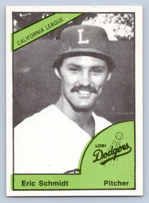 Eric Schmidt 1978 TCMA Lodi Dodgers Minor League Baseball Card 