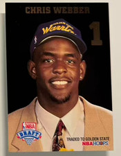 1993-94 Hoops Chris Webber 1993 NBA Draft Lottery Pick Exchange RC #LP1