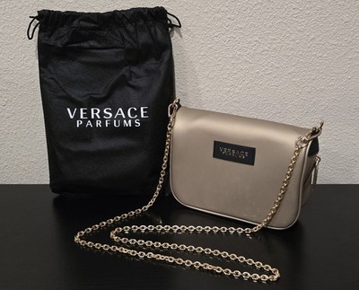 Versace Parfums Women's Gold Chain Clutch Purse Handbag