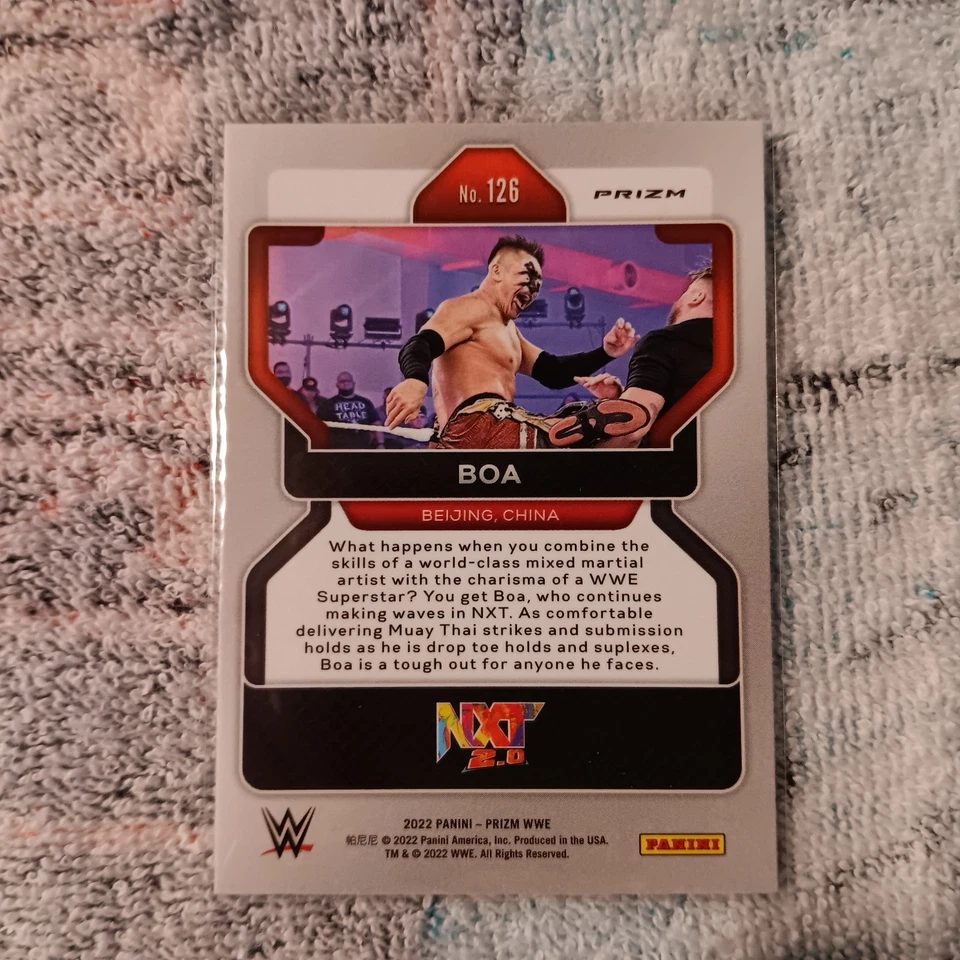 2022 Panini Prizm WWE #126 Boa Green - Image 2 of 2