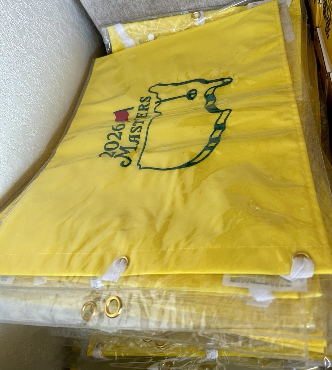 Masters 2026 Masters Golf Flag - Yellow Tournament Collectible | eBay