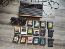 Atari 2600 Console Bundle - 2 Controllers - 16 Games - Working!
