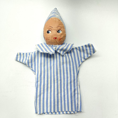 Vintage 1950s Children's Hospital Hand Puppet Kewpie Doll
