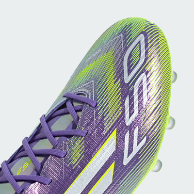 adidas Soccer Cleats F50 ELITE AG Purple Rush/Footwear White