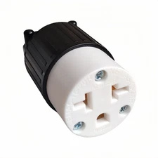 【4-in-1 】NEMA 5-15R,5-20R, 6-15R, 6-20R  Female Adapter，2 Pole 3 Wire Grounding