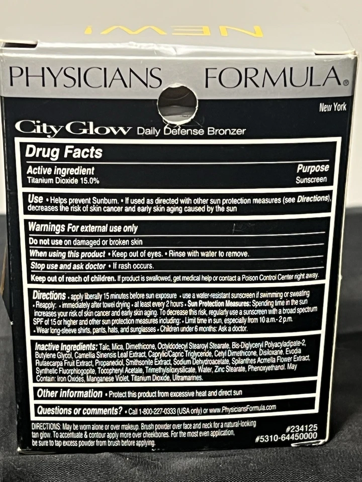 Physicians Formula City Glow Daily Defense Bronzer, New York 6445 - Image 3 of 4