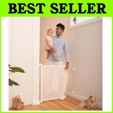 Easy Install Baby Gate - 33" Tall x 55” Wide, Hardware Mount