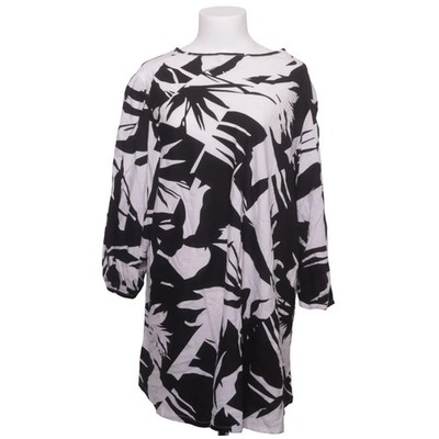Noen, Bluse, Größe: 50, Schwarz/Weiß/Mehrfarbig, Viskose, Zebra, Damen #gNW