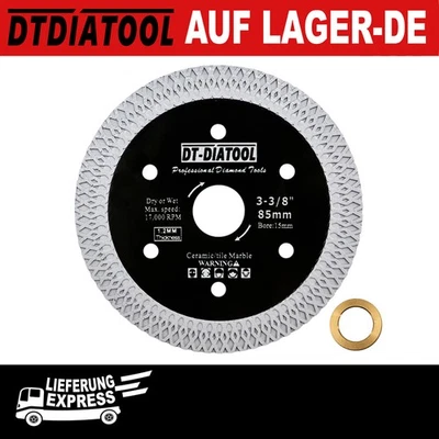 DT-DIATOOL 1/2/3/5/10Stück 85mm X Mesh Turbo Diamant Sägeblatt zum Schneiden Fliesen Marmor