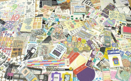 Huge Scrapbook Embellishment Lot 130+ Packs Jolee's, DCWV, K&Co, Sticko & More