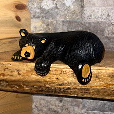 BearFoots "RAYMOND" Jeff Flemming Singing Tree Black Bear Shelf Sitter Figurine
