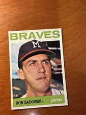 (B) 1964 Topps #271 Bob Sadowski RC (Braves)   Ex Vintage