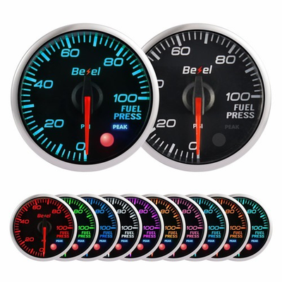 #ad Fuel Pressure Gauge Kit 0 100Psi Black Indash Brushless Series 2 1 16#x27;#x27; 52mm... $92.99