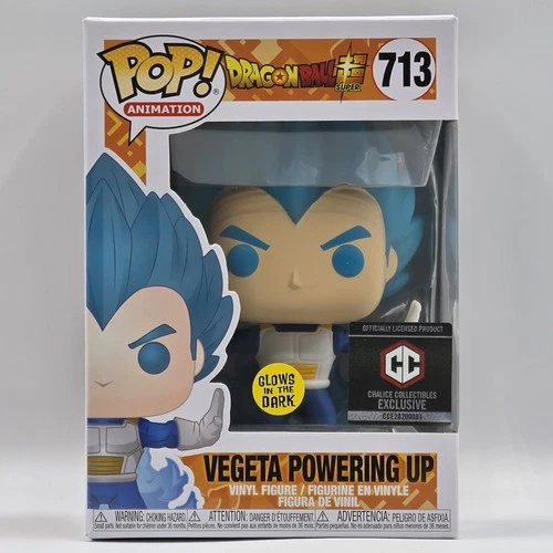 Funko Pop! Animation DBS Vegeta Powering Up #713 Chalice Collectibles Excl. GITD