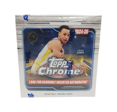2024-25 Topps Chrome Basketball Mega Box Factory Sealed 7 Packs NBA Wax FT