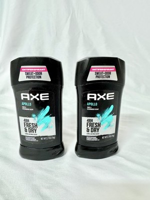 Lot of 2 AXE Apollo Sage & Cedarwood 48H Fresh & Dry Antiperspirant