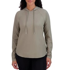 Sage Collective Women's M Olive Hoodie Lightweight Long Sleeve L1155