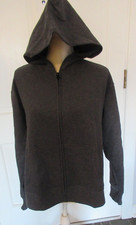 Hanes Women's Dark Gray Ecosmart Full Zip Fleece Hoodie Jacket size XL