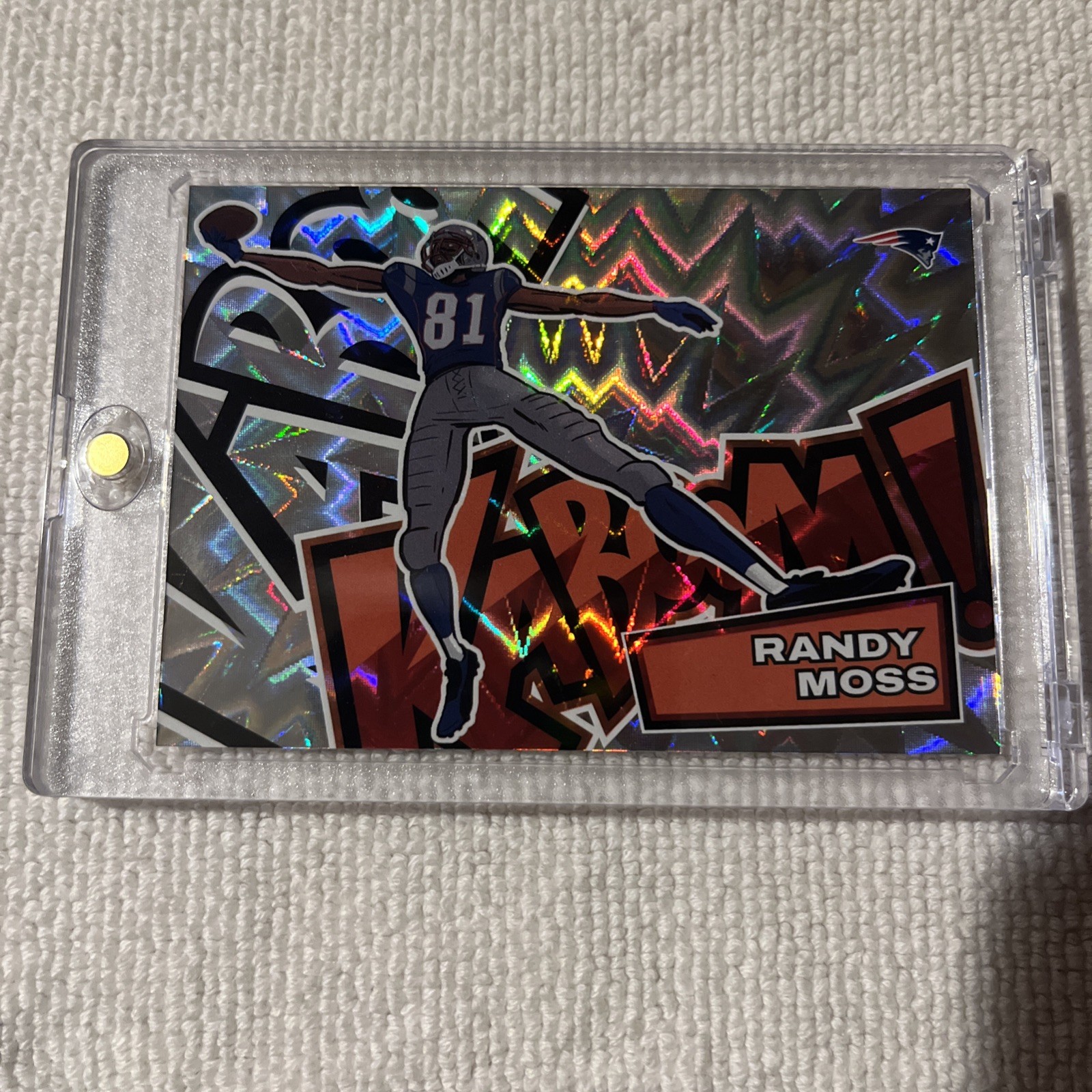 2024 Panini Absolute - Kaboom Randy Moss #23 Case Hit SSP New England Patriots