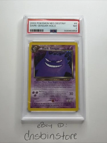 PSA 7 2026 CERT DARK GENGAR-HOLO 2002 POKEMON NEO DESTINY #6