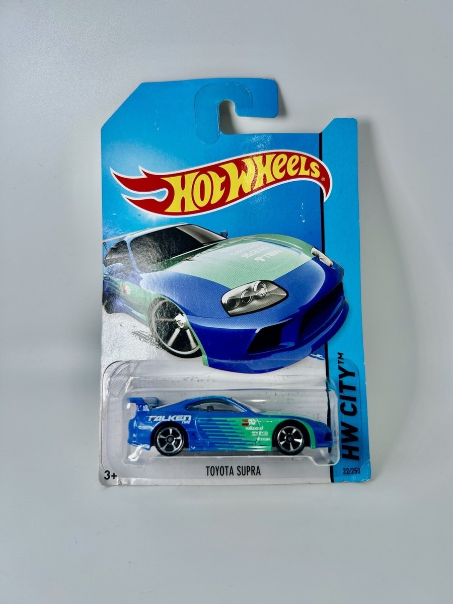 Hot Wheels Toyota Supra Falken Blue Green Livery HW City 2014 22