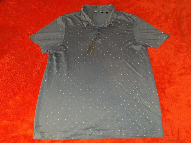 TRAVIS MATHEW  GOLF   MENS XXL BLUE    POLO   SHIRT  NEW WITH TAGS