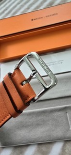 Genuine Apple Watch Hermès Orange Leather Single Tour Band 45mm – Open Box