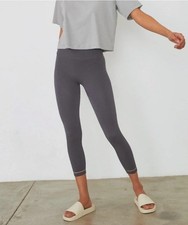 LUNYA - Gray Soft Supportive Seamless Modal Crop Leggings - Women's Size M