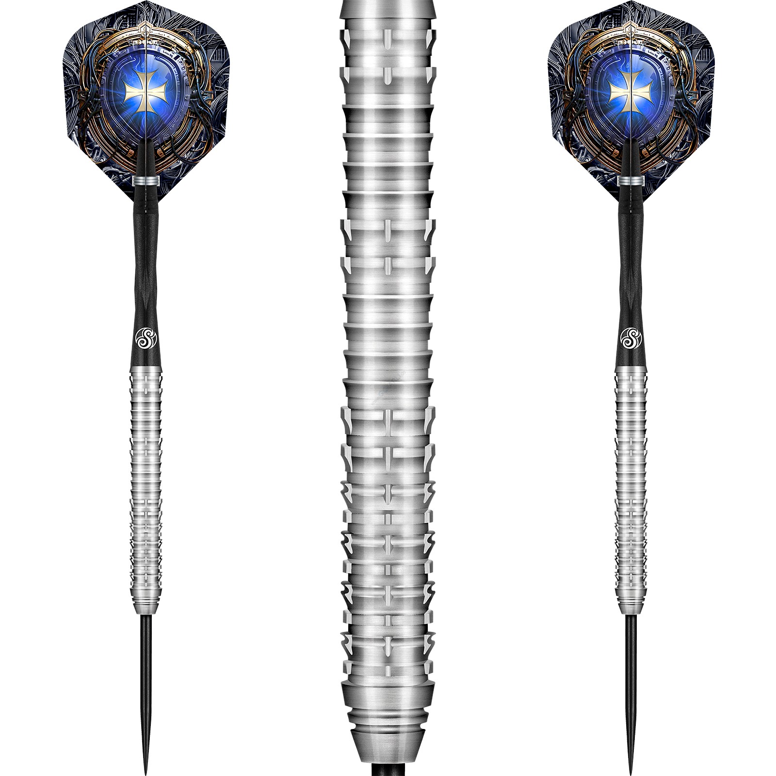 Набор для дротиков Shot Steeldarts Future Knights Ironsoul с наконечником из 90 вольфрамовой стали NEU 13990₽