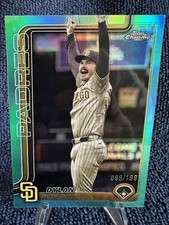 Dylan Cease 2025 Topps Chrome Aqua Refractor SP 98/199  Padres