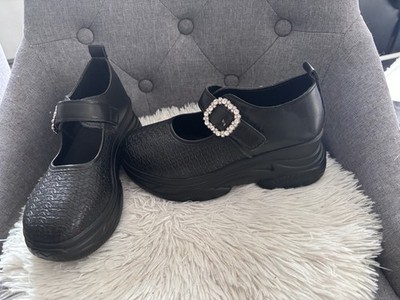 Mary Jane Schuhe, schwarz, Plateau, Gr.39, Neu!