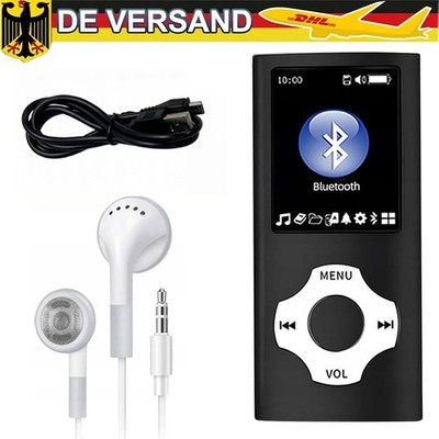 Bluetooth 5.0 MP3 Player 1.8 Zoll Touchscreen MP3-Player Musikplayer FM Radio