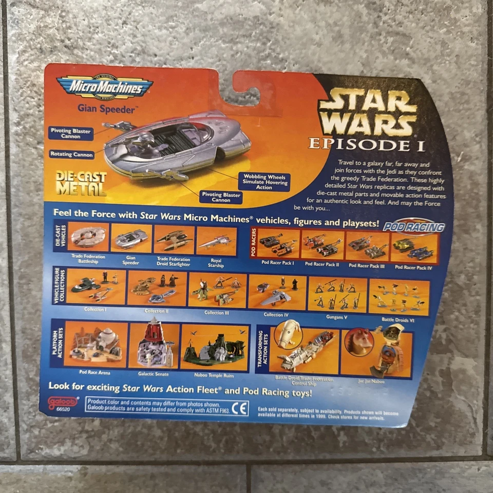 Star Wars Micro Machines GIAN SPEEDER Episode 1 - Image 2 of 2