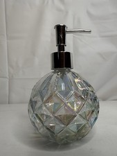 Clear Soap Dispenser Glass Jar Vintage and Elegant Dimon Design Transparent