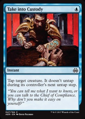 4x Take into Custody MTG Aether Revolt NM Magic Regular